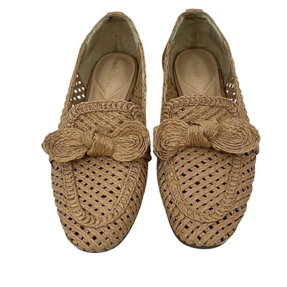Charles David Finite Rafia Closed Toe Loafers - Picture 3 of 11